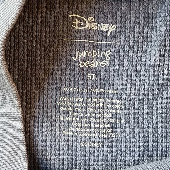 Disney Mickey Mouse/Donald Duck/Goofy Slate Blue Jersey Size 5T - Picture 6 of 9